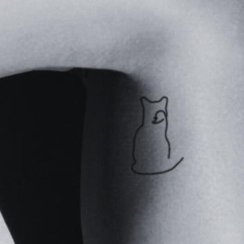 Abstract Cat - Temporary Tattoo