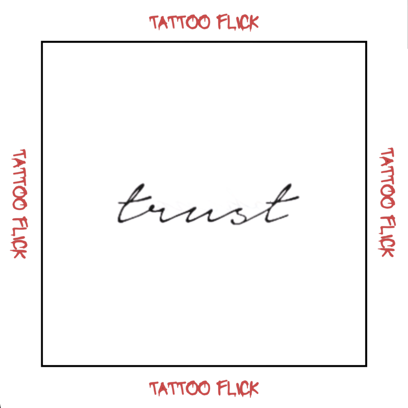 Trust - Temporary Tattoo