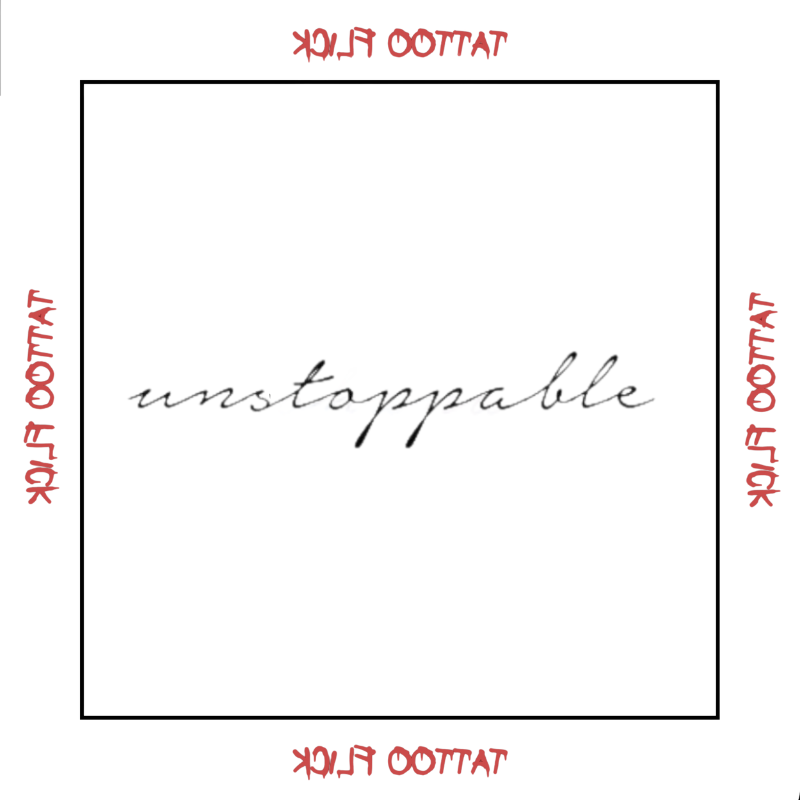 Unstoppable - Temporary Tattoo