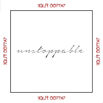 Unstoppable - Temporary Tattoo